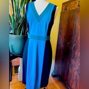 Diane Von Furstenberg sleeveless color block Dress